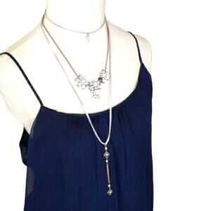 Necklace Layered Suede Charms Long Bohemian Gyspy Steampunk Coastal Cowgirl Prom